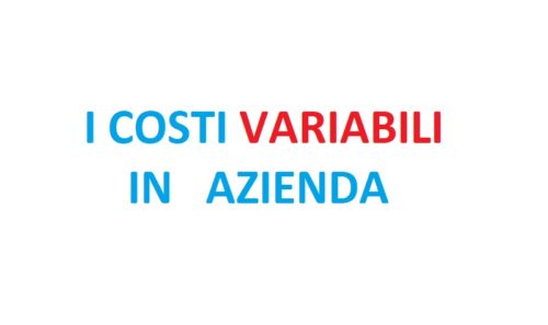 Costi Variabili (o Costi Diretti di Produzione) e loro Significato